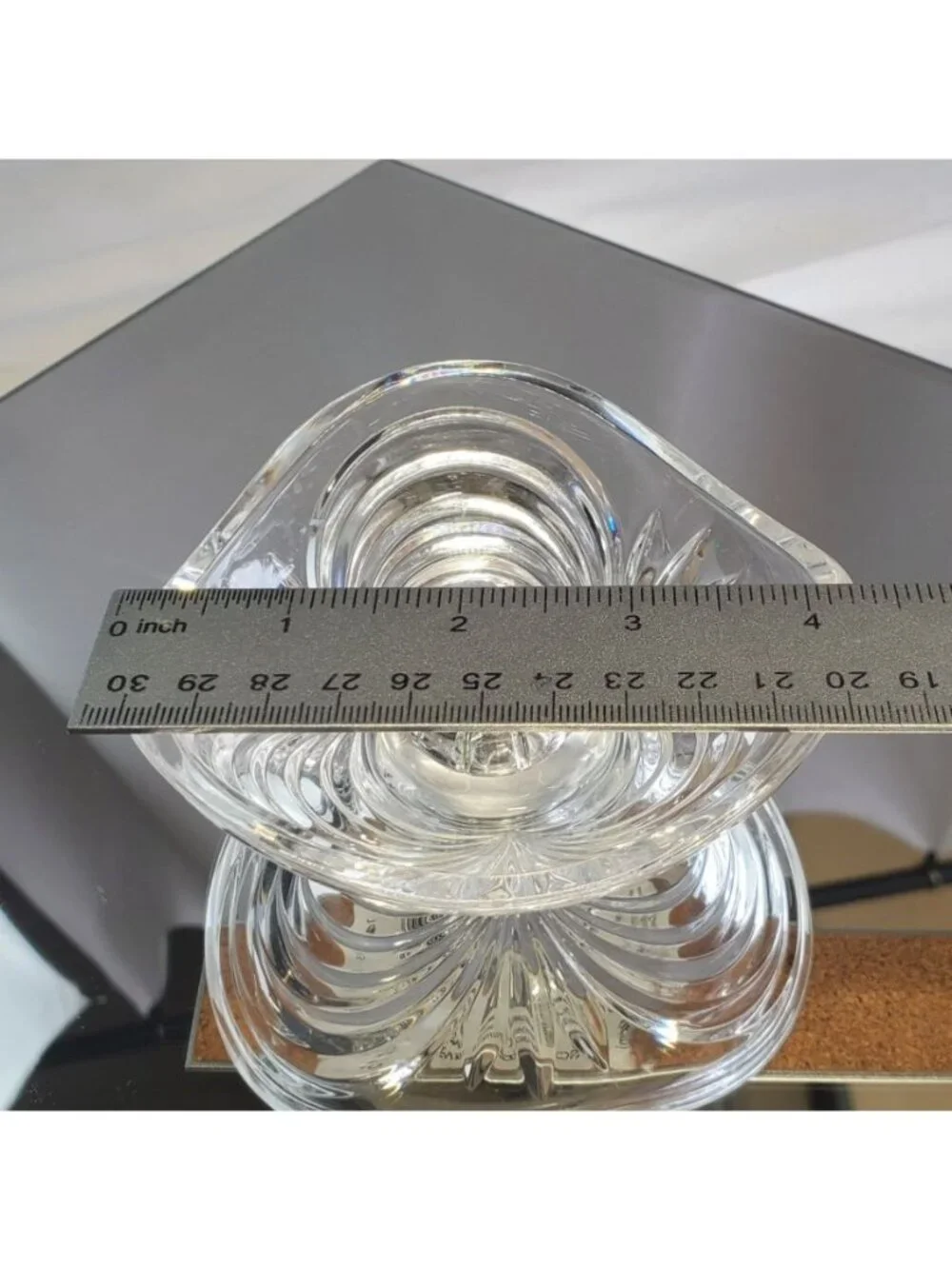 Vintage Royal Crystal Rock Aurea Taper Single Light Candle Holder - Set of 2